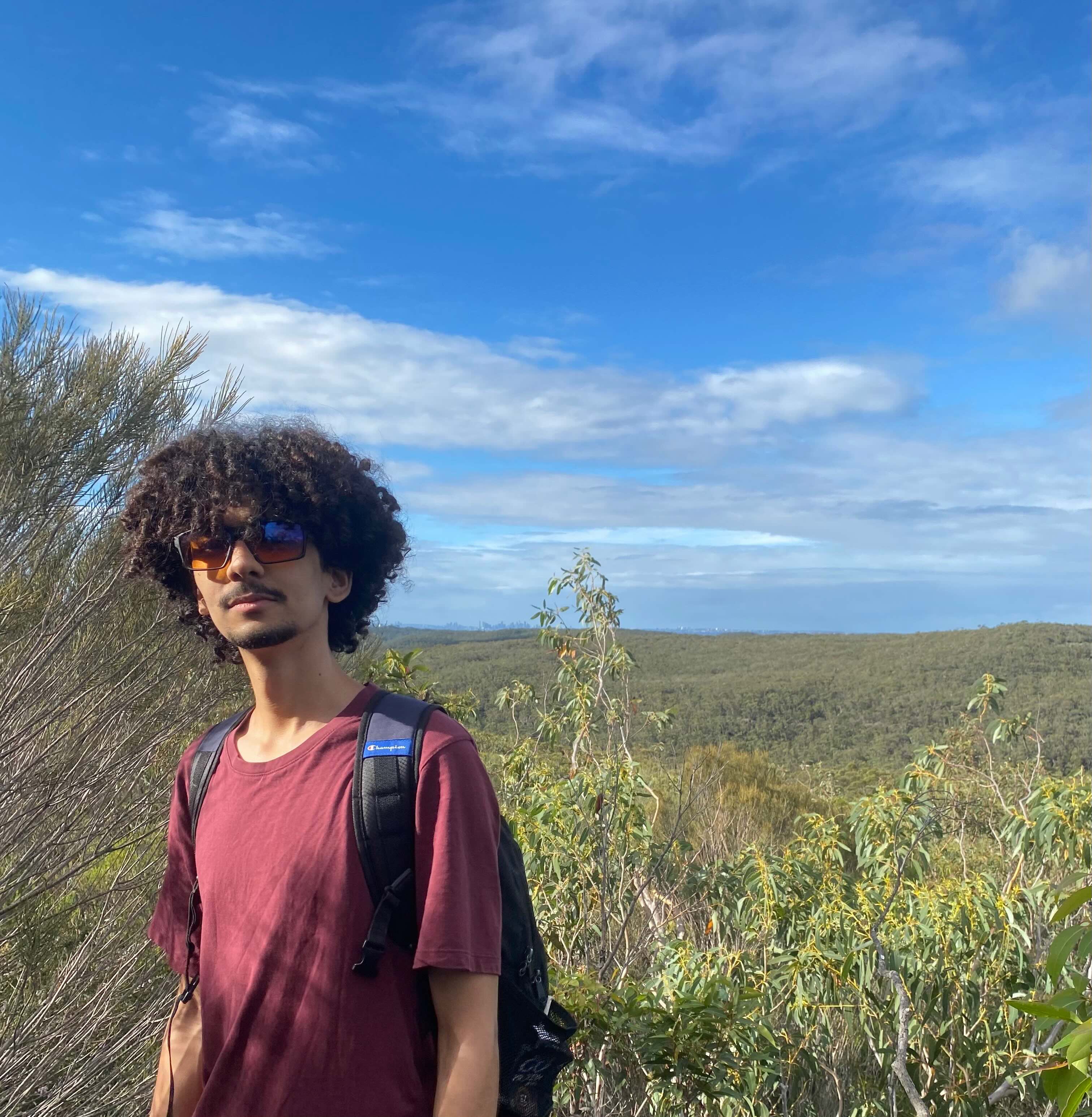 Hems Bhandari with George Washington